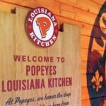 QSR retail environment graphics and signage - Popeyes