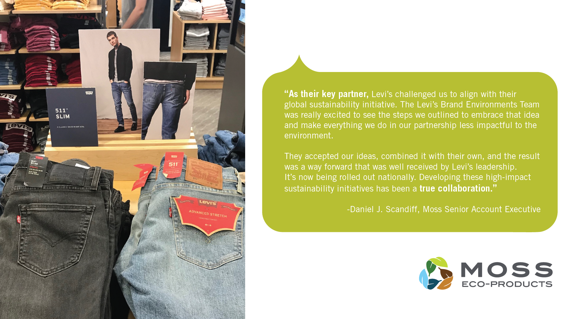 HOW LEVI'S & MOSS PARTNER FOR UNPRECEDENTED SUSTAINABILITY | Moss