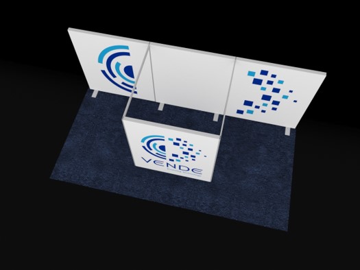 BEST FOOT FORWARD, EZ WALL TRADE SHOW BOOTH, 10’ X 20’ Image