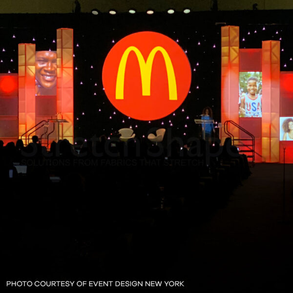 Full Moon Circle Screen Kit, circular projection screen, round projection screen, circle display screen, seamless moon-shaped screen, event projection screen, stage backdrop screen, large circular screen, immersive round screen, full moon event screen.