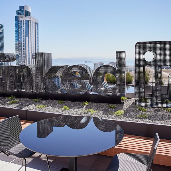 LinkedIn Rooftop dimensional Sign
