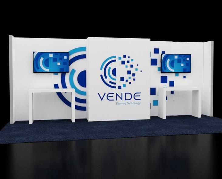 DOUBLE DIGITAL, EZ WALL TRADE SHOW BOOTH, 10’ X 20’ Image