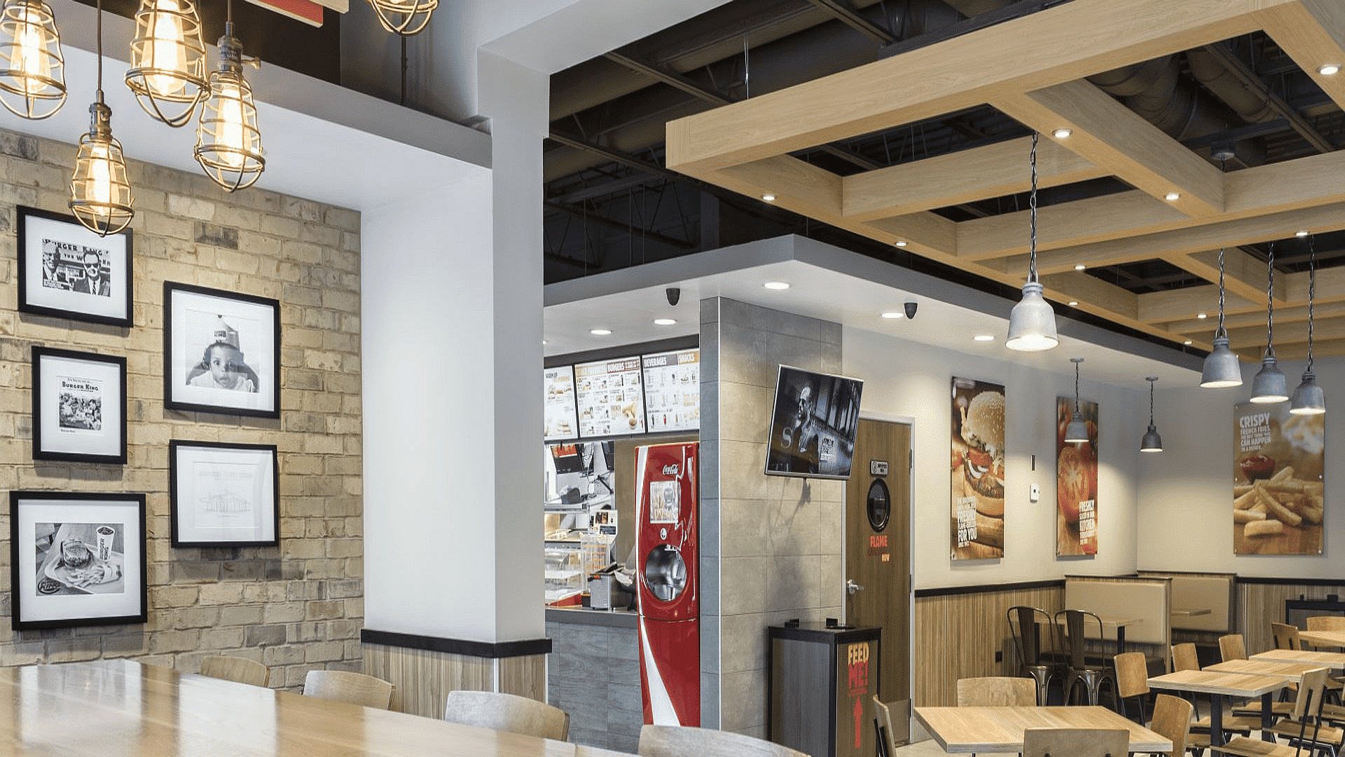 quick serve restaurant graphics within a retail environment - QSR