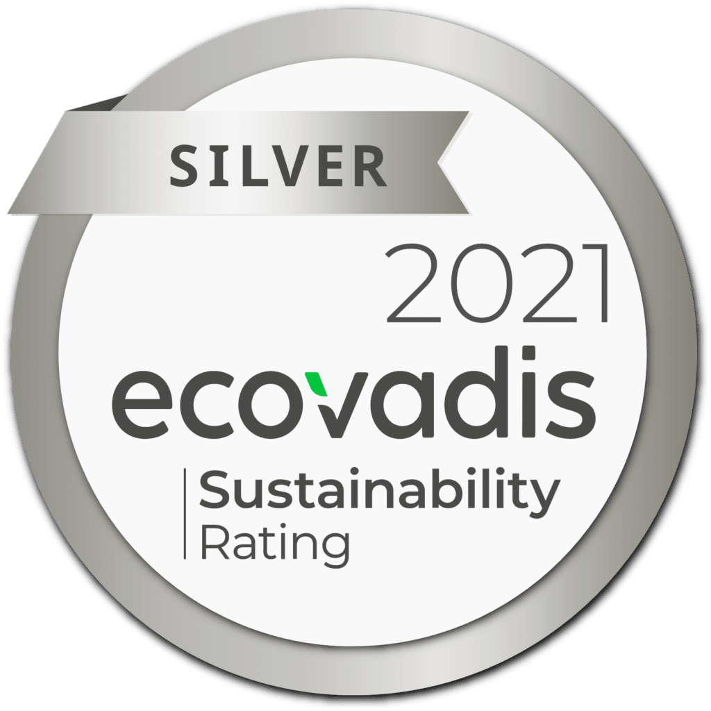 EcoVadis Badge, silver, sustainability rating