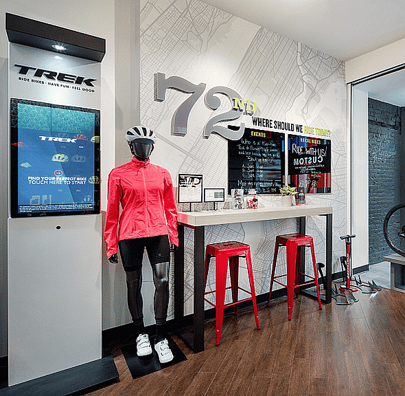 retail environments displays for Trek