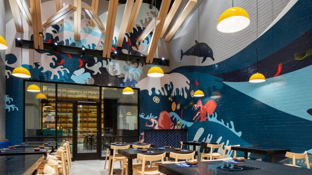 Retail graphics wallcovering