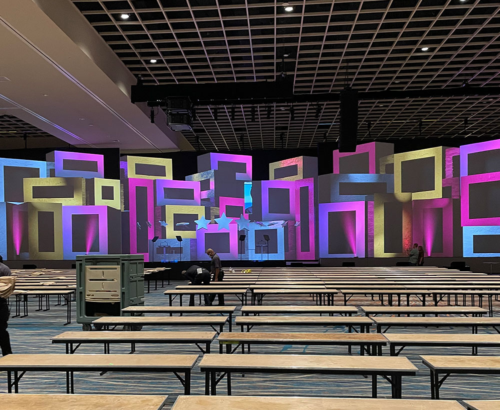 Stage backdrop solutions