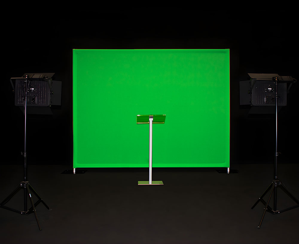 Green screens for projection