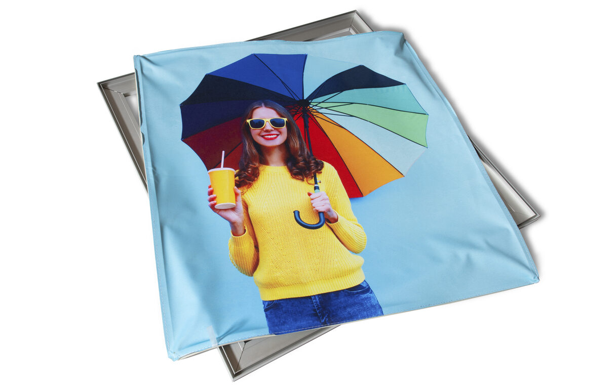 seg fabric, printing and frames