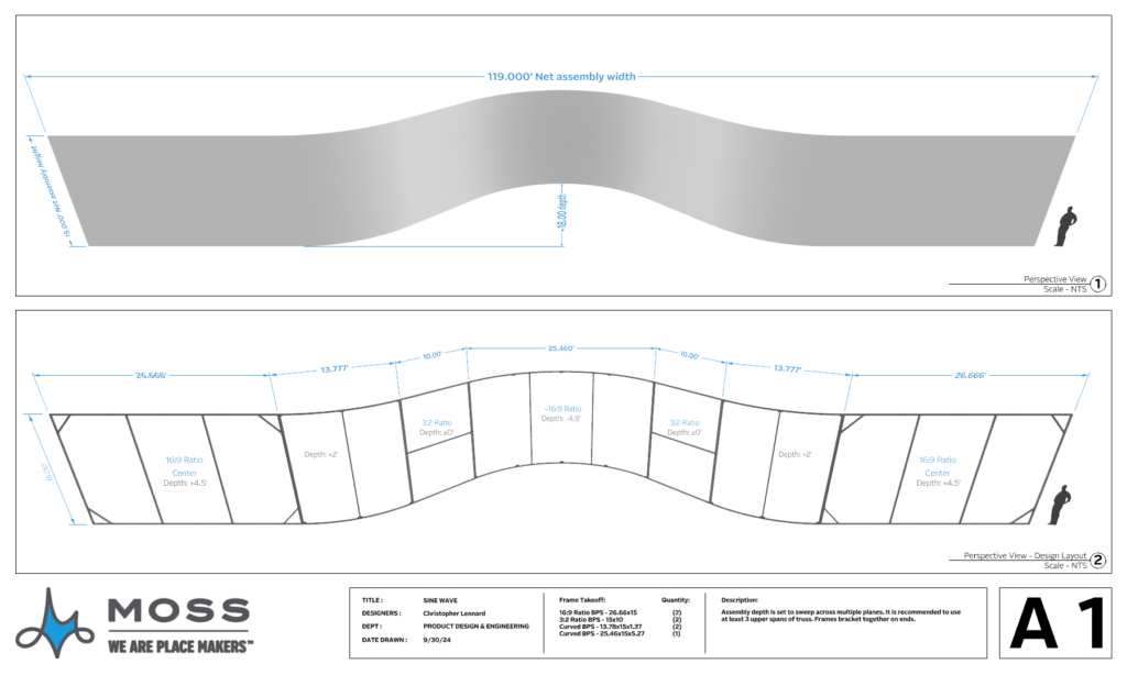 stretch shapes, stretchshapes, stretch fabric, stage design, set design, stretch screen, stretchy screens, curved projection screen, projection screen, large projection screen, projection screen material, screen projection, stretch panels, custom stage set, stage design